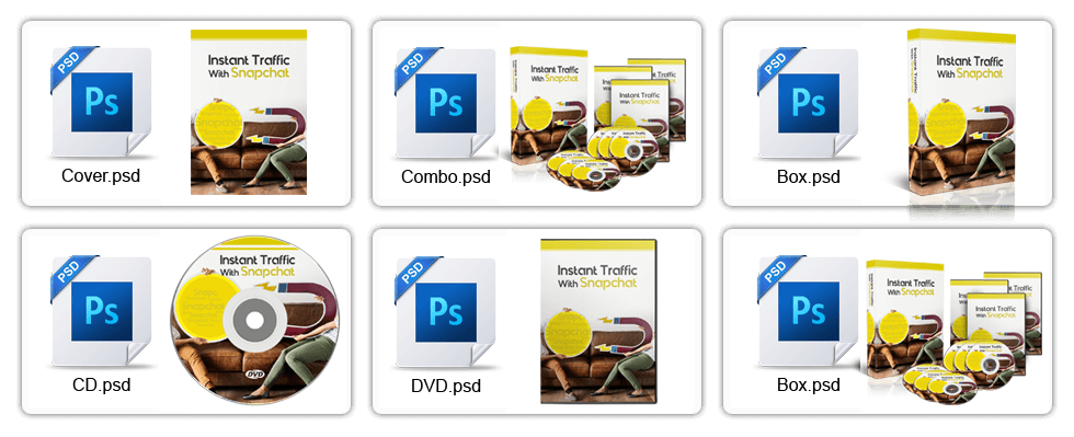 Instant Traffic With Snapchat Editable Photoshop Graphics