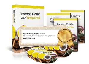 Instant Traffic With Snapchat Product License Certificates