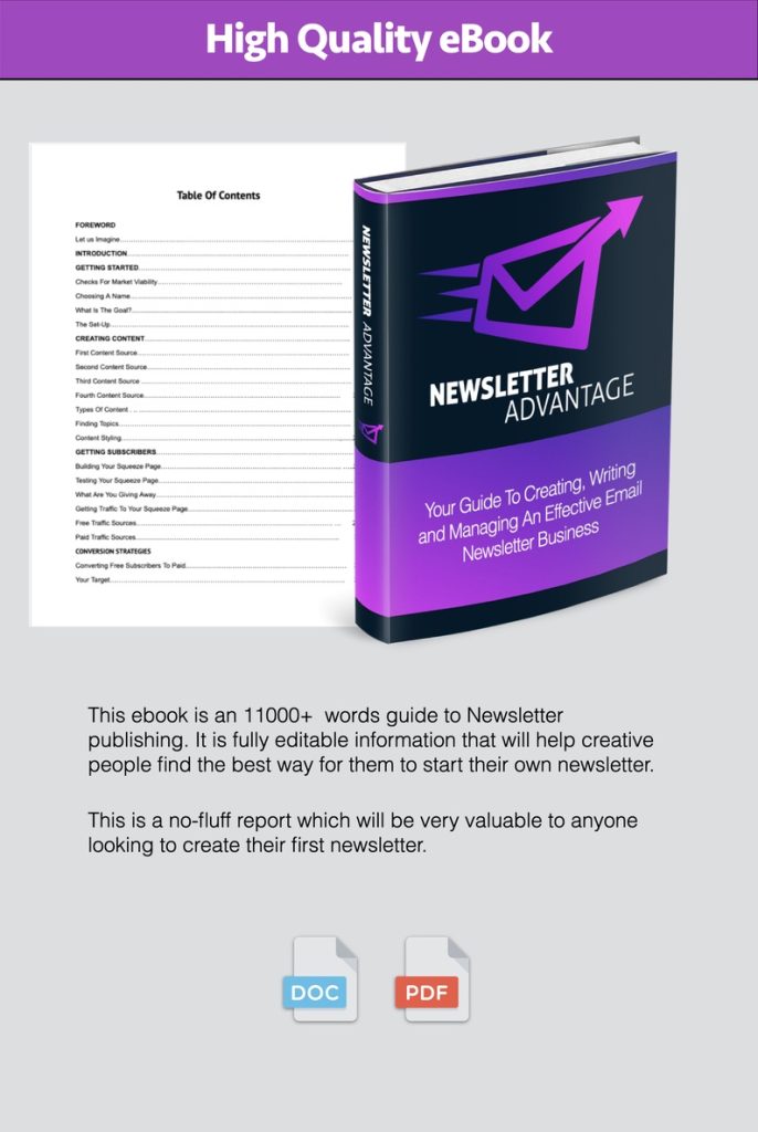 Newsletter Advantage High Quality Ebook