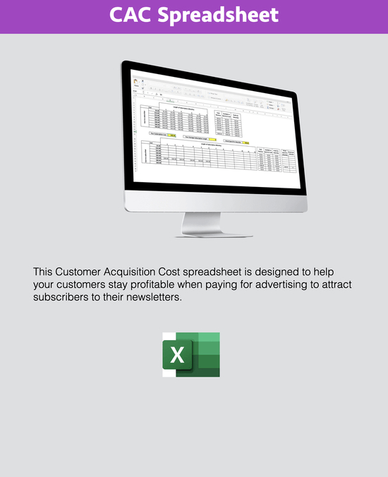 Newsletter Advantage Newsletter Advantage CAC Spreadsheet