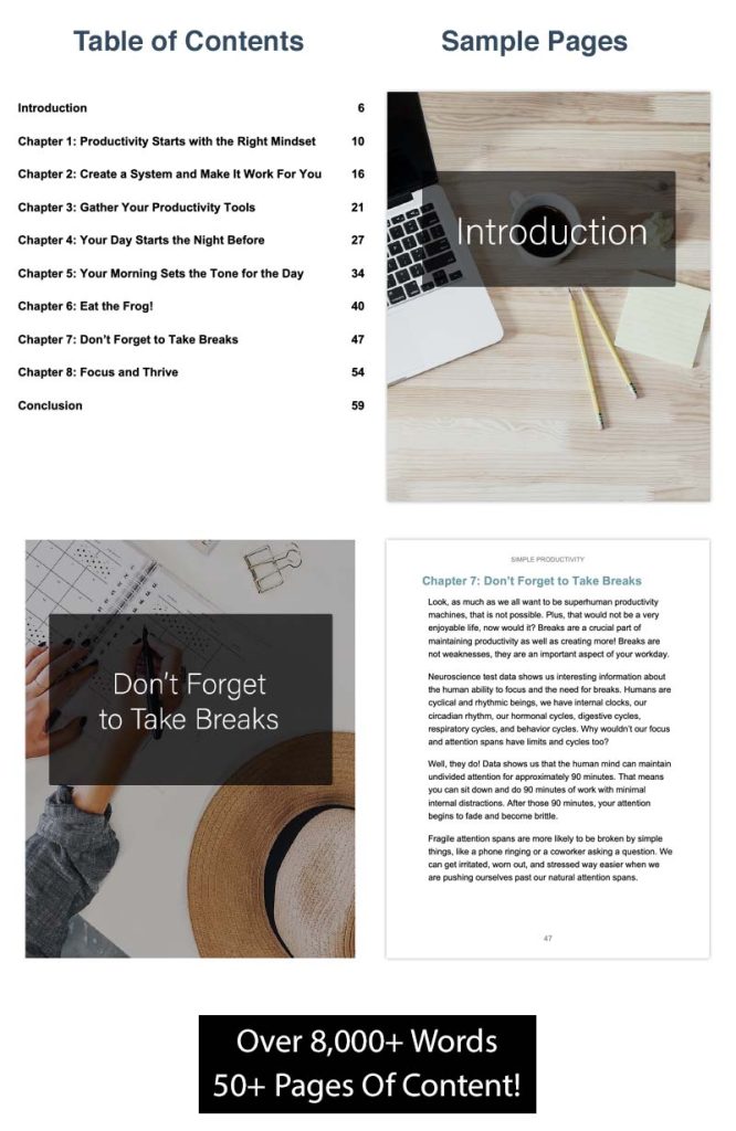 Simple Productivity Ebook Preview