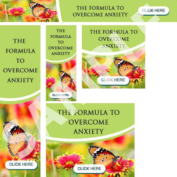 Anti Anxiety Formula Banners