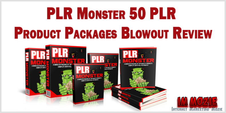PLR Monster 50 PLR Product Packages Blowout Review