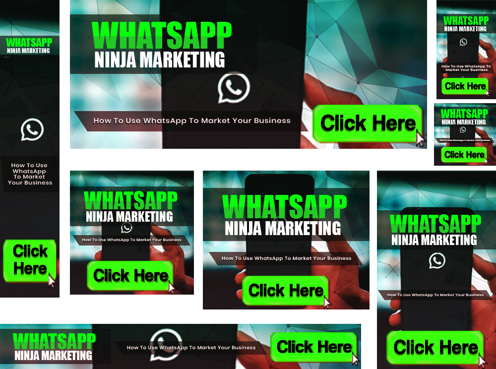 WhatsApp Ninja Marketing Banners