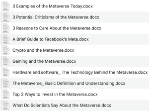 Metaverse Made Simple Articles