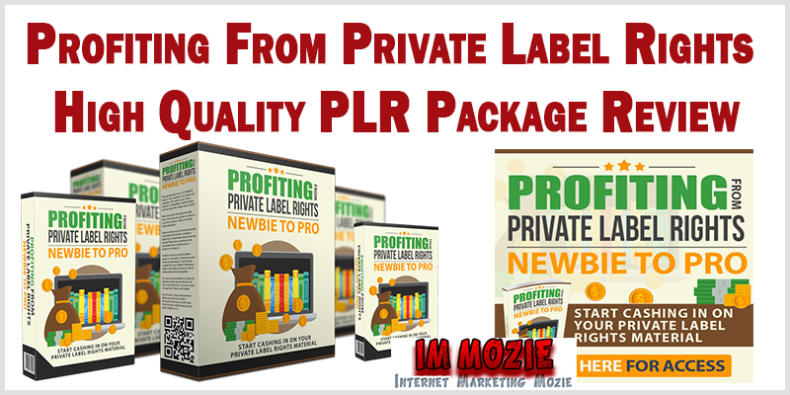 Profiting From Private Label Rights High Quality PLR Package Review Profiting From Private Label Rights High Quality PLR Package Review