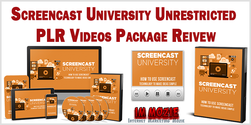 Screencast University Unrestricted PLR Videos Package Reivew