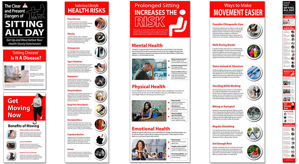 Sedentary Lifestyle PLR Infographics