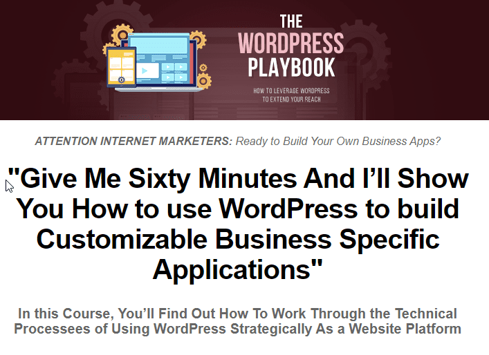 WordPress Playbook WordPress Sales Page Image
