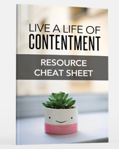 Live A Life of Contentment Resource