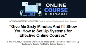 Online Course Builder Playbook Sales Page