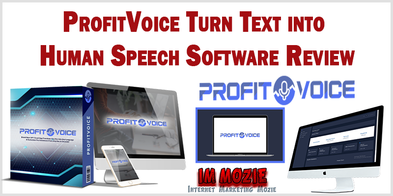 ProfitVoice Turn Text into Human Speech Software Review