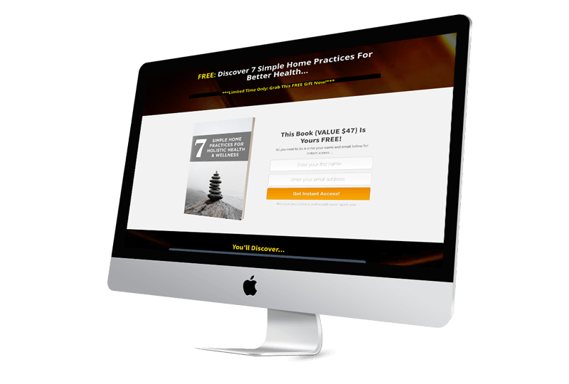 Holistic Self Healing Landing Page