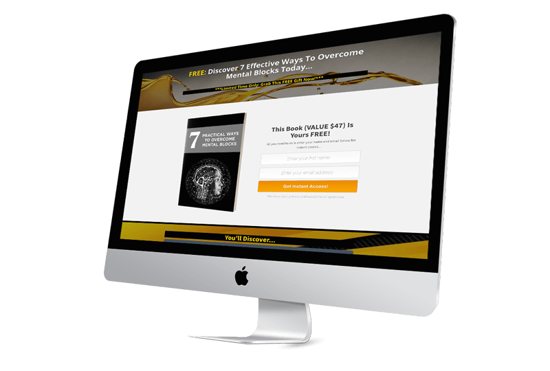 Unlock Your Mind Landing Page