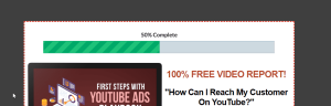 YouTube Ads lead magnet page