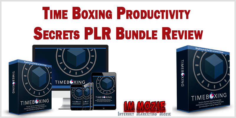 Time Boxing Productivity Secrets PLR Bundle Review