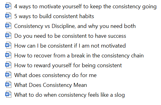 The Art of Consistency Articles