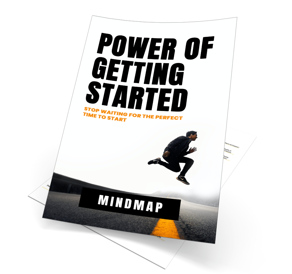 Power Of Getting Started Mindmap