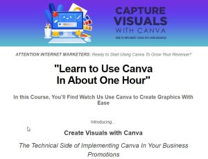 Canva PLR Video Training sales page