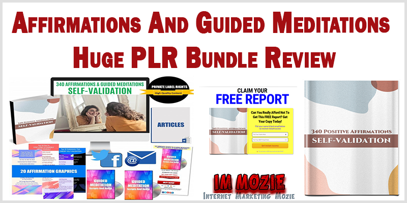 Affirmations And Guided Meditations Huge PLR Bundle Review