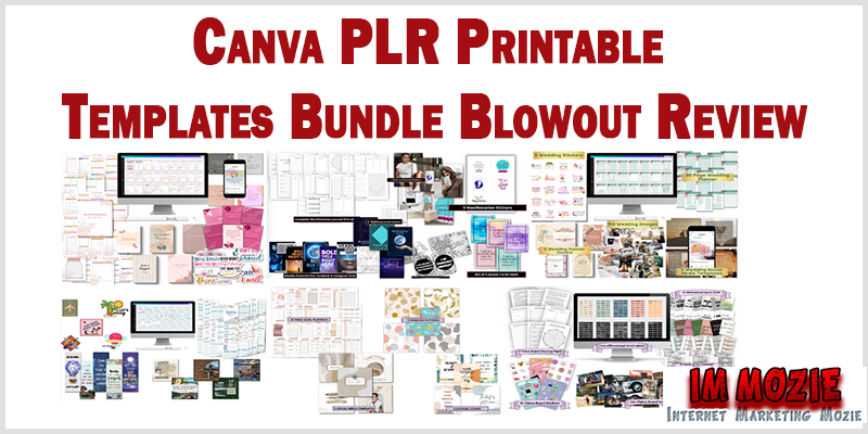 Canva PLR Printable Templates Bundle Blowout Review