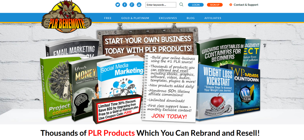PLR Behemoth PLR Products Membership