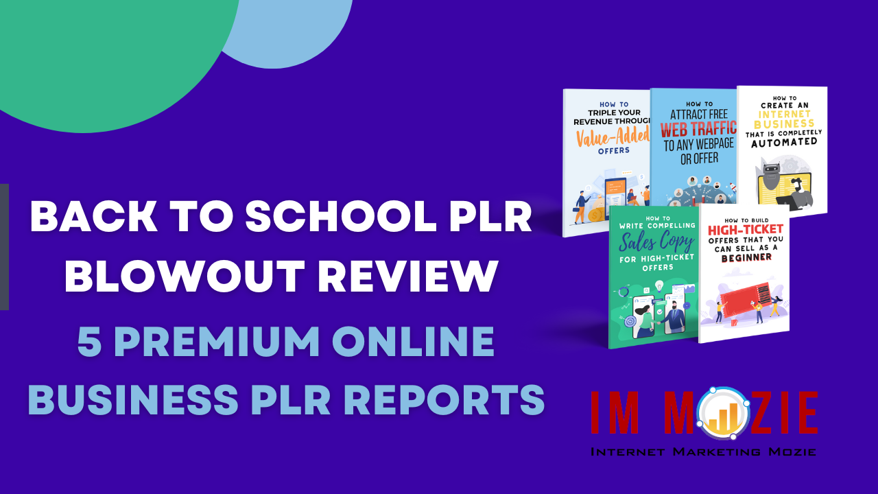 Back to School PLR Blowout Review