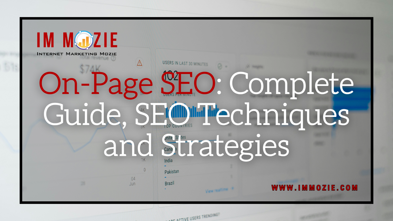 On Page SEO Complete Guide, SEO Techniques and Strategies